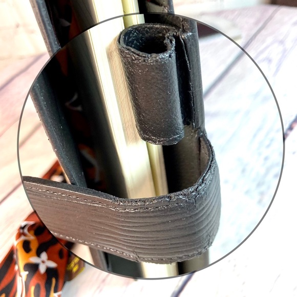 Louis Vuitton black Epi leather agenda planner MM custom painted🐆🐆 - Picture 5 of 10